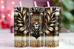 Cheetah Glitter Style 20oz Tumbler Wrap Sublimation Product Image 1