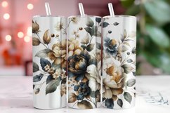 Florals 20oz Tumbler Wrap Sublimation Product Image 1