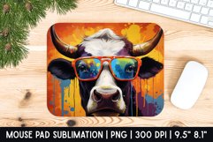 Cow Mouse Pad Sublimation Design | Mouse Pad Design Product Image 1