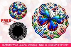 Butterfly Wind Spinner Sublimation Design Product Image 1