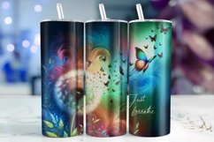 Just Breathe Tumbler Wrap Sublimation, 20oz Tumbler Wrap Product Image 1