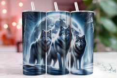 Wolves 20oz Tumbler Wrap Sublimation Product Image 1