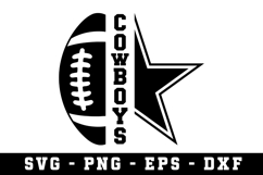 Cowboys Svg Design |Cowboys Svg cut files Product Image 2