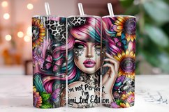 I'm not Perfect, Limited Edition Tumbler Wrap Sublimation Product Image 1
