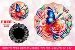 Butterfly Wind Spinner Sublimation Design Product Image 1