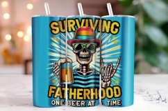 Surviving Fatherhood Father's Day 20oz Tumbler Wrap Product Image 1