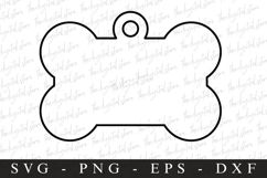 Blank Dog Bone | SVG Cut files | Cricut Product Image 1