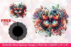 Butterfly Wind Spinner Sublimation Design Product Image 1