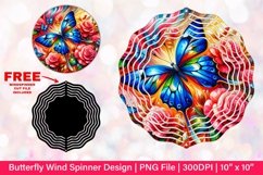 Butterfly Wind Spinner Sublimation Design Product Image 1