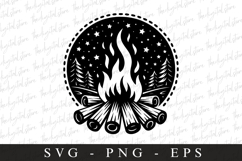 Campfire Svg | Camping Svg | Svg Cut Files Product Image 1