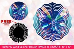 Butterfly Wind Spinner Sublimation Design Product Image 1
