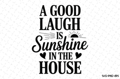 A good laugh is sunshine Svg | Svg Cut Files | Cricut Product Image 1