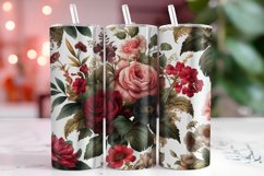 Florals 20oz Tumbler Wrap Sublimation Product Image 1