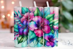 Tropical Hibiscus 20oz Tumbler Wrap Sublimation Product Image 1