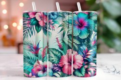 Tropical Hibiscus 20oz Tumbler Wrap Sublimation Product Image 1