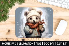 Cute Bear Mouse Pad Sublimation Designs | Mouse Pad Designs Product Image 1