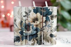 Florals 20oz Tumbler Wrap Sublimation Product Image 1