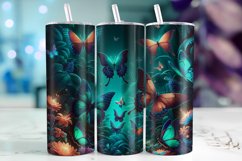 Butterflies Tumbler Wrap Sublimation, 20oz Tumbler Wrap Product Image 1
