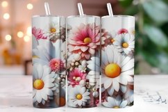 Florals 20oz Tumbler Wrap Sublimation Product Image 1