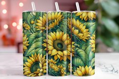 Sunflowers 20oz Tumbler Wrap Sublimation Product Image 1