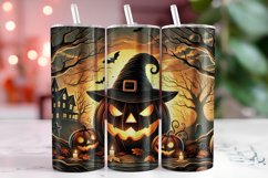 Halloween Pumpkins 20oz Tumbler Wrap Sublimation Product Image 1