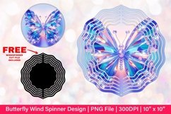 Butterfly Wind Spinner Sublimation Design Product Image 1