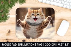 Cute Cat Mouse Pad Sublimation Designs | Mouse Pad Designs Product Image 1
