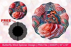 Butterfly Wind Spinner Sublimation Design Product Image 1