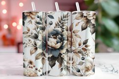 Florals 20oz Tumbler Wrap Sublimation Product Image 1