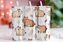 Capybara 20oz Tumbler Wrap Sublimation Product Image 1