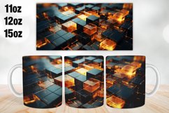 3D Mug Wrap Design | Sublimation PNG | 11oz 12oz &amp; 15oz Product Image 1