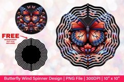 Butterfly Wind Spinner Sublimation Design Product Image 1