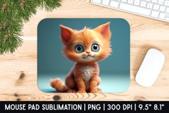 Cute Cat Mouse Pad Sublimation Designs | Mouse Pad Designs Product Image 1
