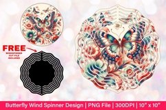Butterfly Wind Spinner Sublimation Design Product Image 1