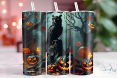 Halloween Owl 20oz Tumbler Wrap Sublimation Product Image 1
