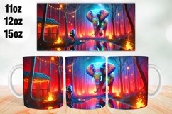 Elephant Mug Wrap Sublimation 11oz, 12oz, 15oz Product Image 1