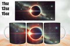 Solar eclipse Mug Wrap Sublimation 11oz, 12oz, 15oz Product Image 1