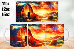 Farmhouse Mug Wrap Sublimation 11oz, 12oz, 15oz Product Image 1
