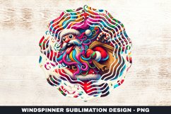 Christmas Santa Wind Spinner Sublimation Design Product Image 1