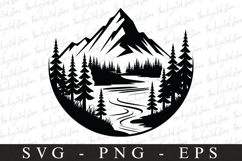 Mountains svg | Svg cut file | Cricut Product Image 1