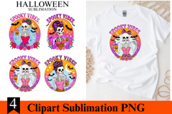 4 Halloween Spooky vibes Clipart PNG | Spooky Season Png Product Image 1