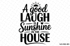 A Good laugh is Sunshine Svg | Svg Cut Files | Cricut Product Image 1