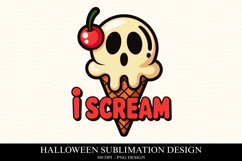 I screm Clipart PNG | Spooky Season Png Product Image 1
