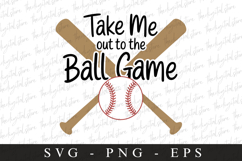 Baseball Take me out to the ball game SVG | Sports Svg Product Image 1