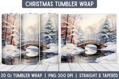 Christmas Tumbler Wrap | Christmas Sublimation | Tumbler Product Image 1