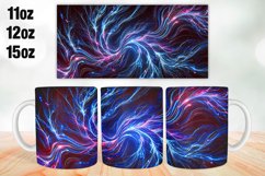 Abstract Waves Mug Wrap Sublimation 11oz, 12oz, 15oz Product Image 1
