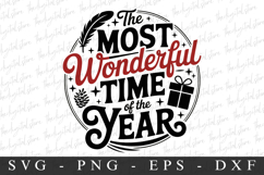The Most Wonderful Time Clipart PNG | Christmas Png Product Image 1