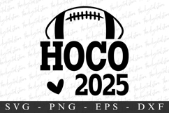 Football Hoco 2025 SVG | SVG Cut files | Cricut Product Image 1