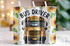 Bus Driver Tumbler Wrap | Sublimation | Tumbler Product Image 1