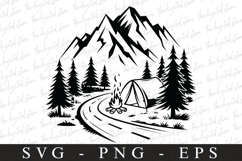 Mountains svg | Svg cut file | Cricut Product Image 1